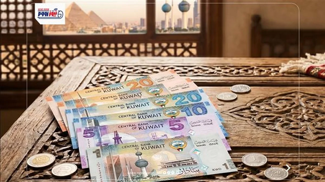 تغيرات جديدة في سعر الدينار الكويتي مقابل الجنيه المصري اليوم